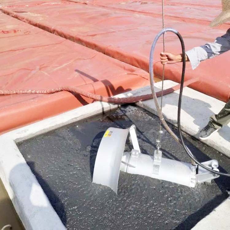 沼液池污泥搅拌器 液下潜水推流器QJB2.5kw蓝宝石环保