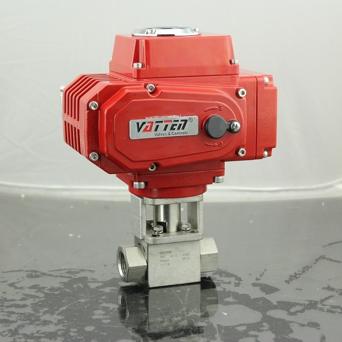 VATTEN电动高压防爆球阀 电动小口径焊接阀VT2CDB53B