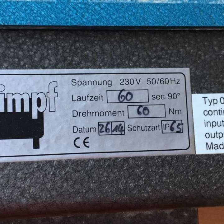 Schimpf执行器用于机械工程自动化02-25/4500 N 6