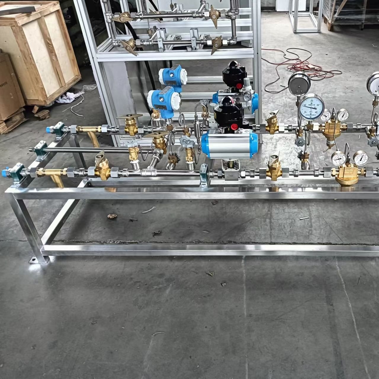 百锐氢气鱼雷车/长管拖车减压供气撬装装置BRQC-200/500