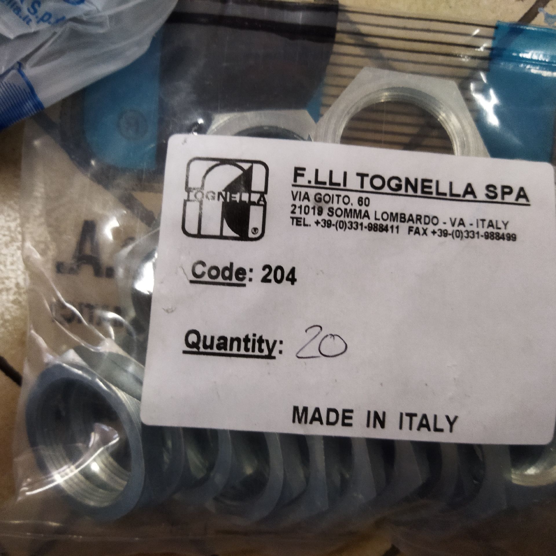 Tognella Microfine单作用流量控制阀FT 1237/5