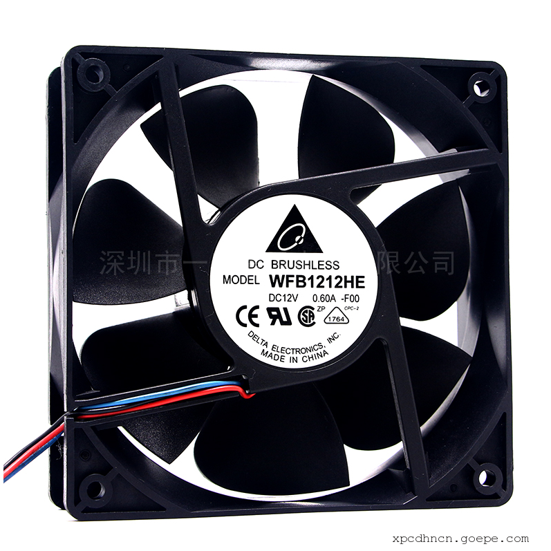 台达 12038 12V 0.6A变频器风机风扇WFB1212HE