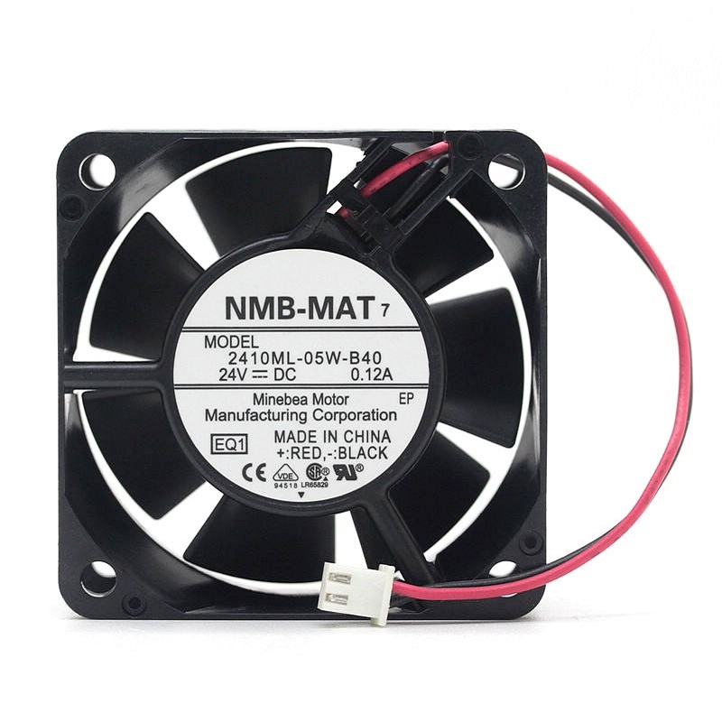 日本NMB6025 24V 0.12A变频器散热风扇风机2410ML-05W-B40