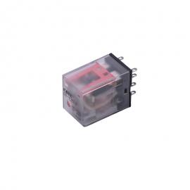 藝杰電器中間繼電器帶指示扣小8腳14腳寬8角直流DC12V24V220VEE-Y2CG