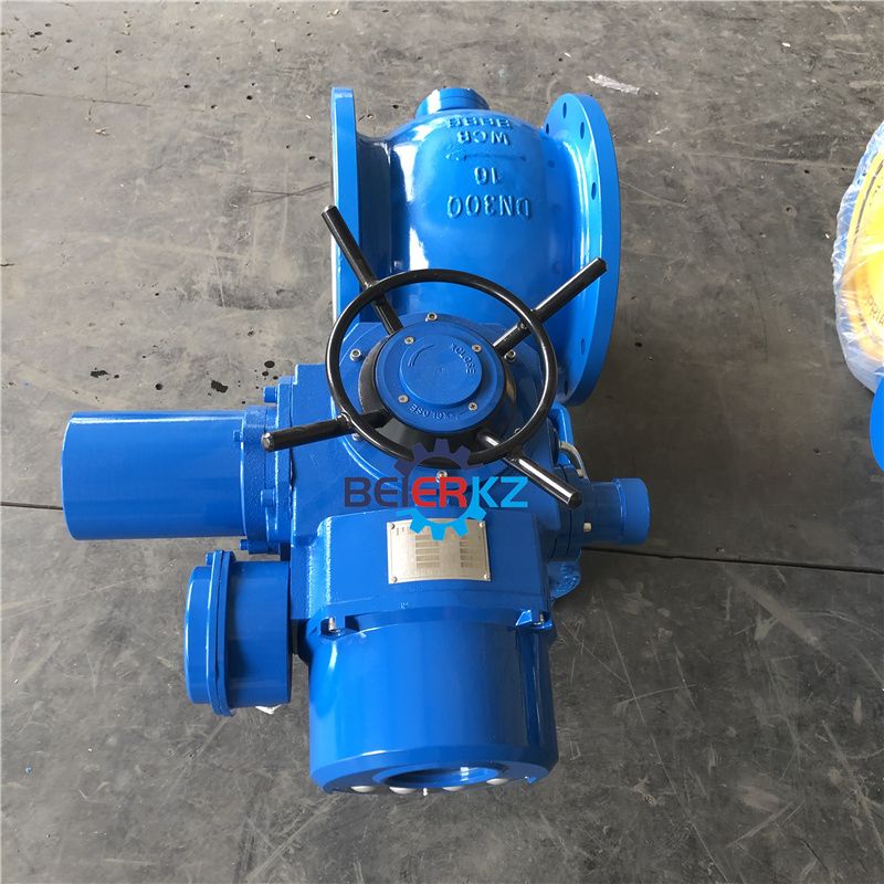 贝BERRE尔法兰铸钢电动球阀Q941H-10C DN300Q941F-40P DN150