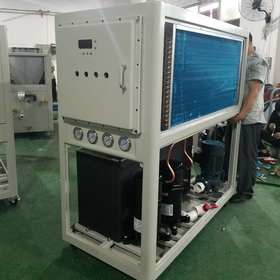 众高冷源箱式一体式冷水机5匹6HP风冷式冷冻水机