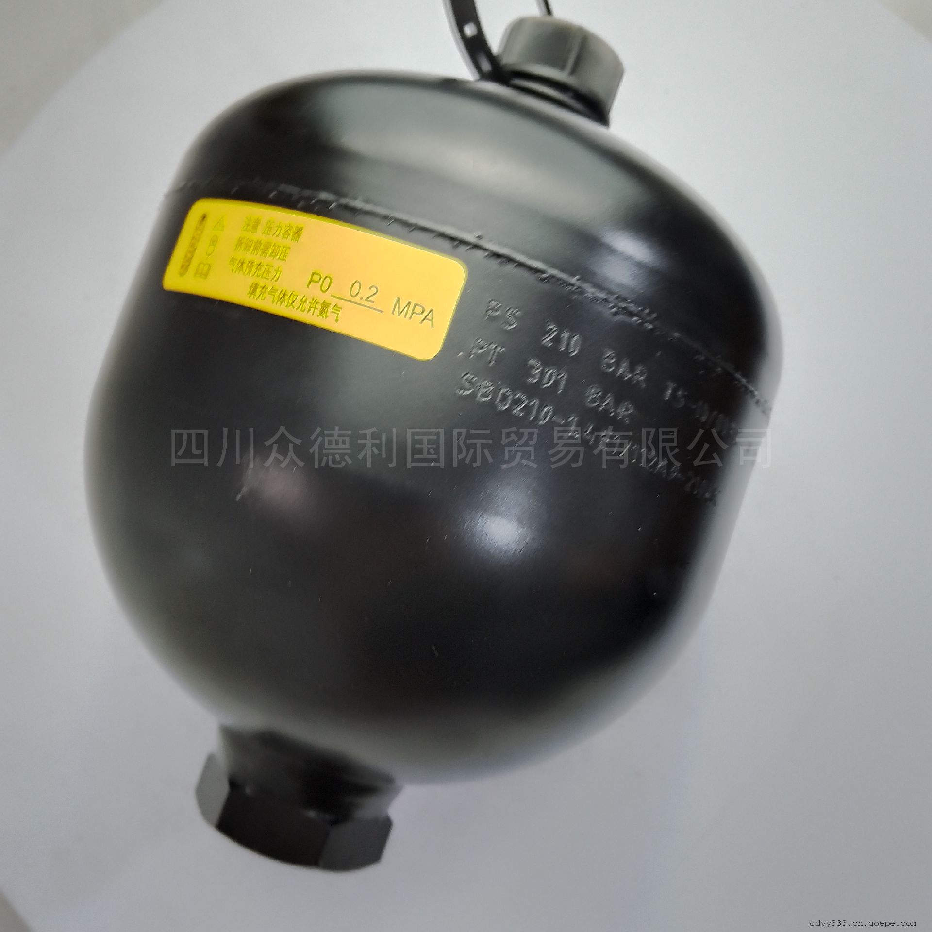 贺德克HYDAC隔膜式蓄能器微型现货SBO210-1.4E/1112A9-210AK