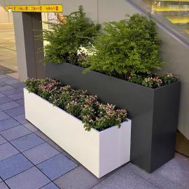 多麥小區(qū)可移動(dòng)花箱 不銹鋼樹(shù)池定制規(guī)格