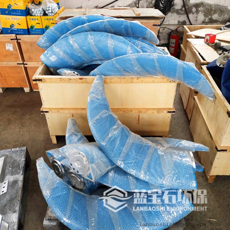 污泥反硝化池潜流推力器 低速推流搅拌机替换电机 QJB蓝宝石