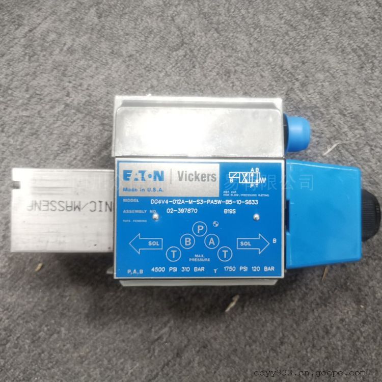 VICKERS威格士代理电磁换向阀02-399391 DG4V4-012A-M-S3-PA5W-H5-10-S63302-399391  DG4V4-012A-M-S3-PA5W-H5-10-S633