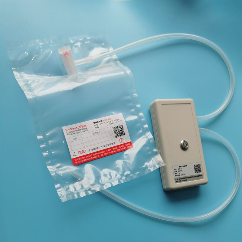 E-Switch氟袋 聚四氟乙烯采样袋 氟聚合物薄膜取样袋 带阀门ESRF