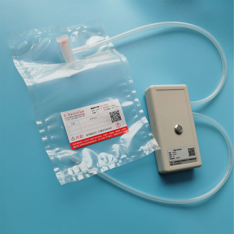 E-Switch氟袋 聚四氟乙烯采样袋 氟聚合物薄膜取样袋 带阀门ESRF