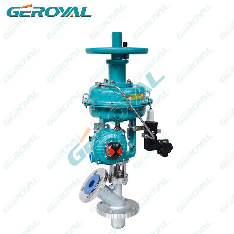 GEROYAL精欧气动上展示放料阀 储罐反应釜底放料 下展示阀门 不锈钢放料阀F641L