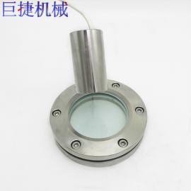 DN80精加工法蘭視鏡304 316L 2205帶燈內(nèi)六角平板設備視鏡