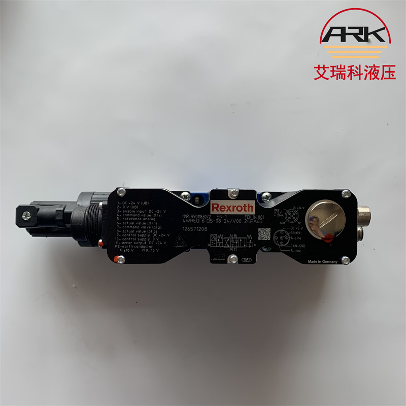 R9011830724WREQ6Q5-08-2X/V00-24PA63先导式比例阀原装质保一年力士乐换向阀不带电气位置反馈