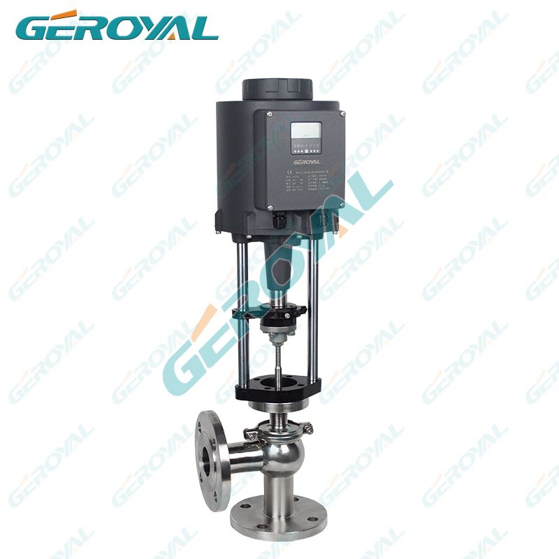 GEROYAL精欧卫生级法兰气动调节阀不锈钢气动空气比例阀860W