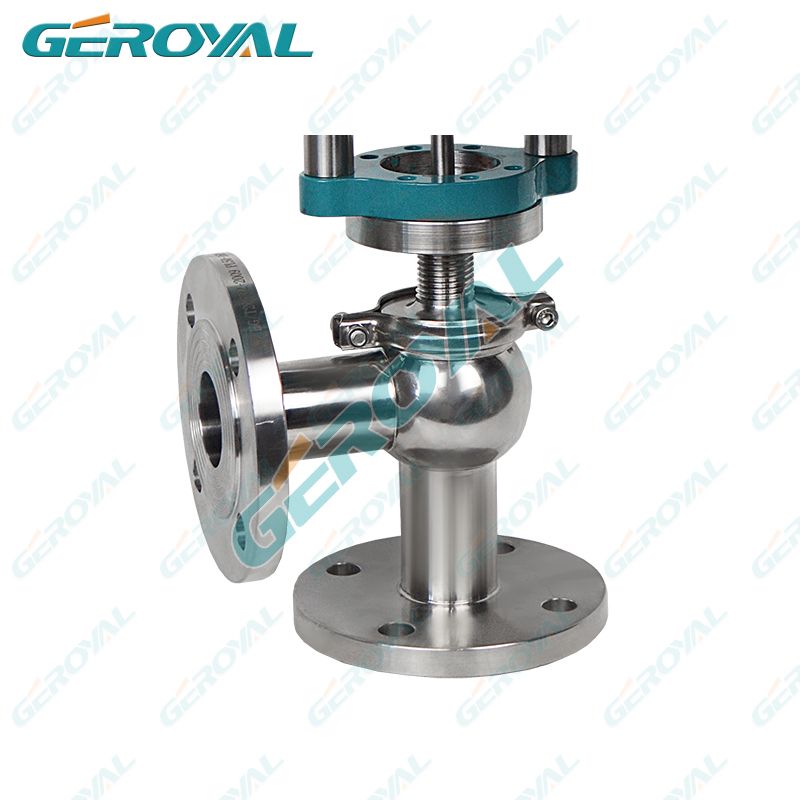 GEROYAL精欧卫生级法兰气动调节阀不锈钢气动空气比例阀860W