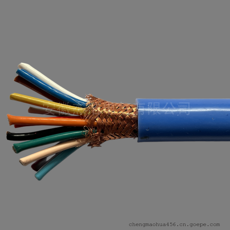 ZR-IA-DJFPFPR-12×3×1.5阻燃本安氟塑料绝缘护套铜网编织分屏+总屏信号电缆皖杰