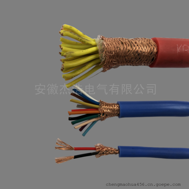 ZR-IA-DJFPFPR-12×3×1.5阻燃本安氟塑料绝缘护套铜网编织分屏+总屏信号电缆皖杰