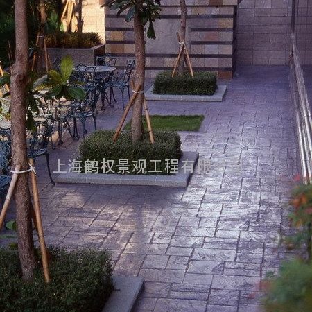 鹤权压花地坪街景美化ph-12