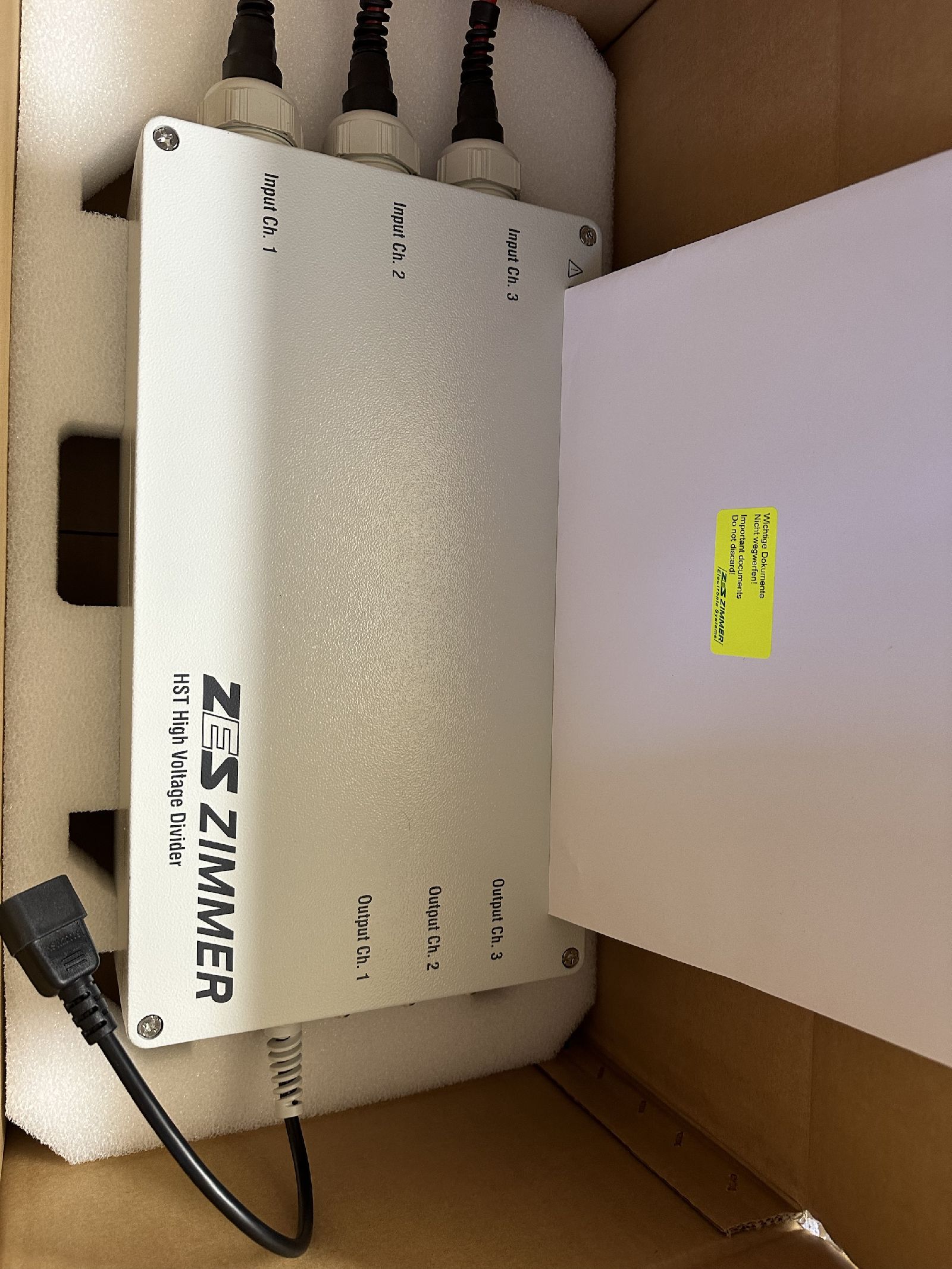 ZES ZIMMER电压传感器分频比4000HST12-3