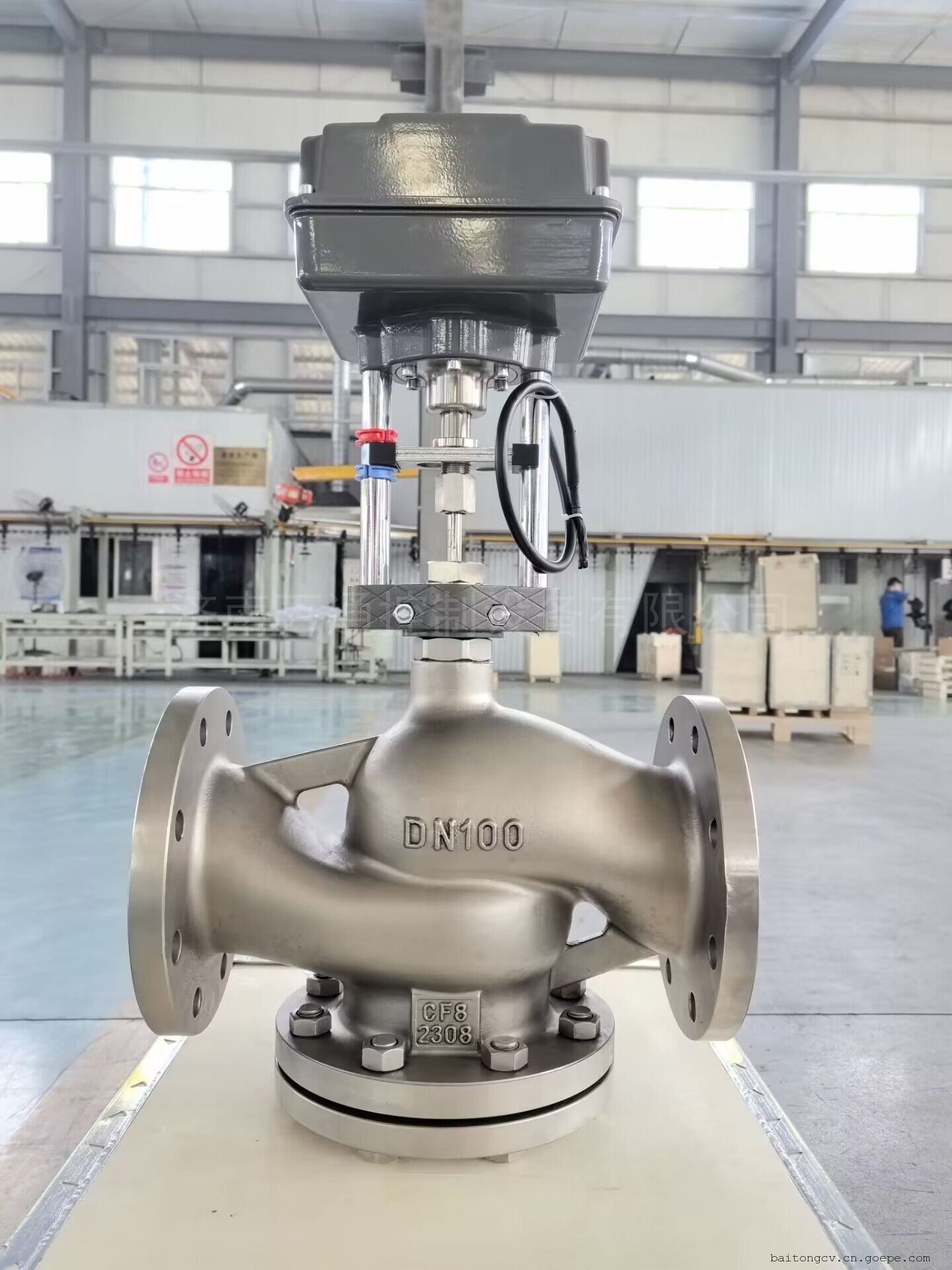 DN100不锈钢304电动调节阀 +SEA504驱动器