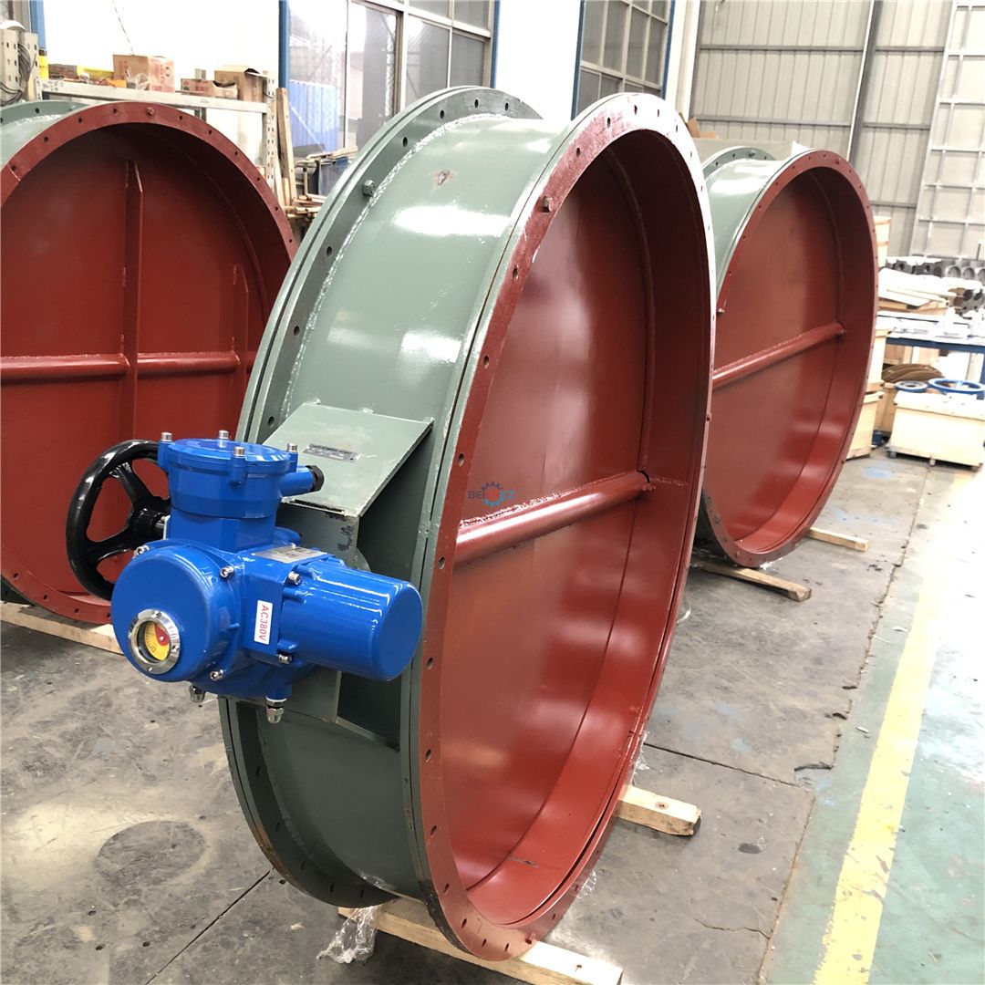 BERREDN1450收尘器出风管电动调节蝶阀D941W-1C DN1450