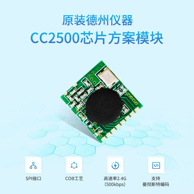硅传科技2.4G无线玩具遥控模块外置天线类NR24L01小体积CC2500-六代