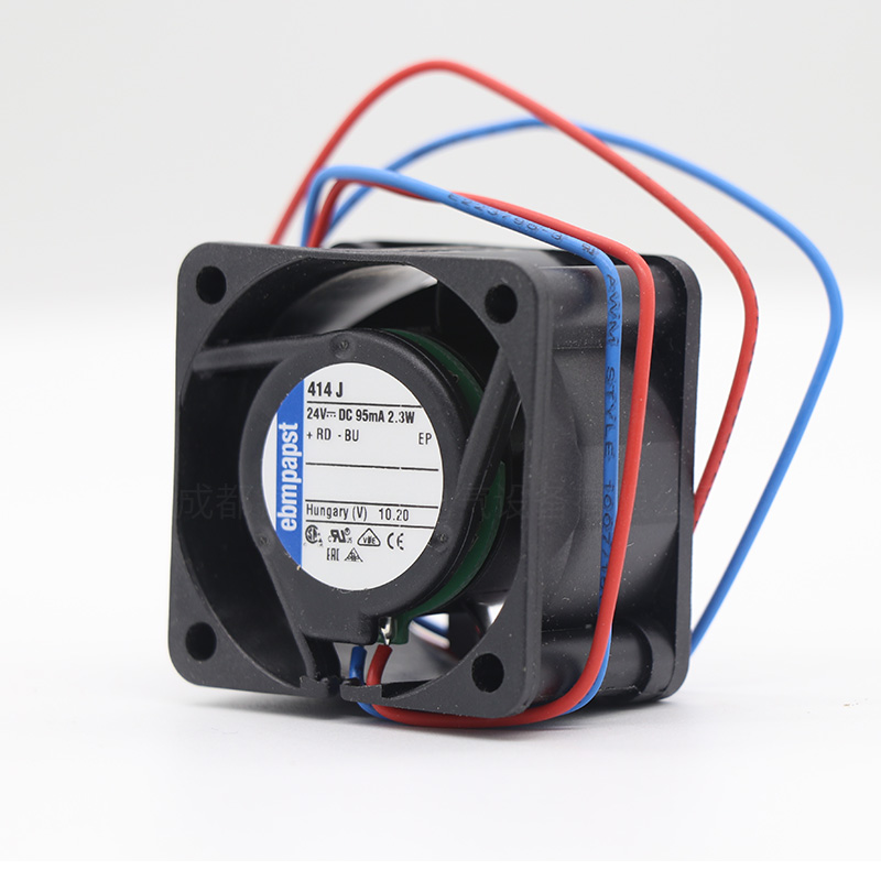 ebmpapst德国机箱机柜轴流散热风机24V DC直流风扇414J