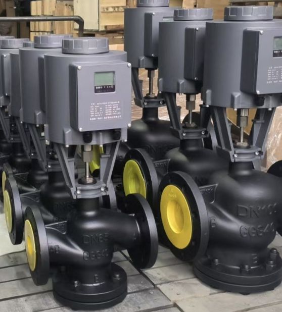 百通VVQT43.65电动调节阀+国产执行器 AC220V电动头DLB430
