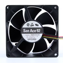 三洋原裝 山洋 9025 24V 0.08A 3線 雙珠 變頻器風扇9A0924F4D01