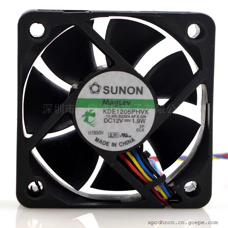 建准SUNON 5CM 5015 12V 1.9W 4线机箱 笔记本风扇KDE1205PHVX