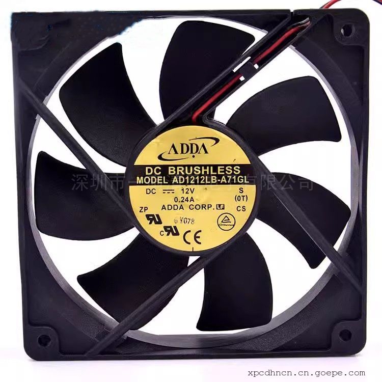 ADDA12CM12厘米机箱电源静音风扇 12v 0.24AAD1212LB-A71GL