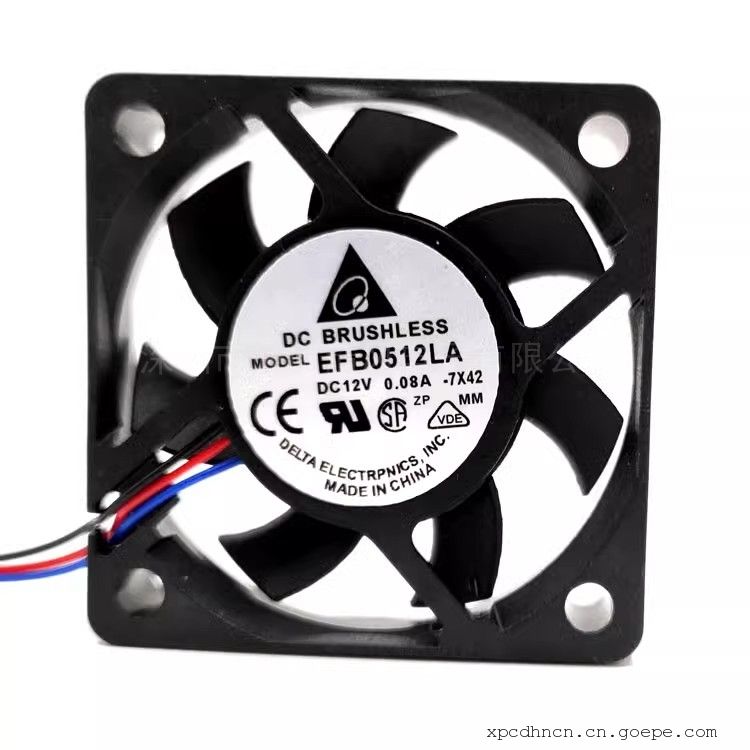 台达原装 Delta/ 5cm 5010 12V 0.08A 滚珠 散热风扇EFB0512LA