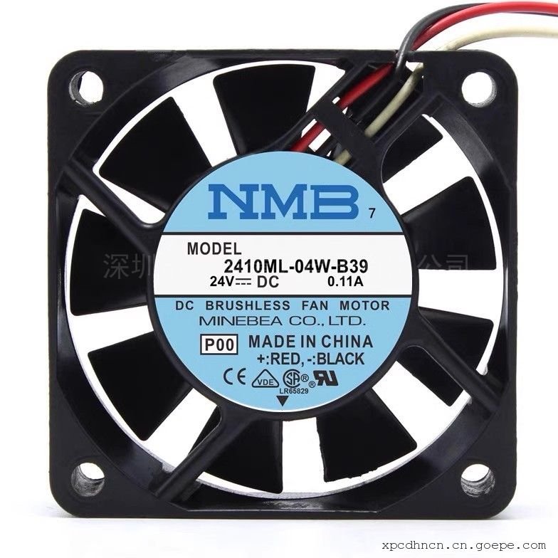 NMB原装 6025 6CM 12V0.16A耐用双滚珠风扇2410ML-04W-B39