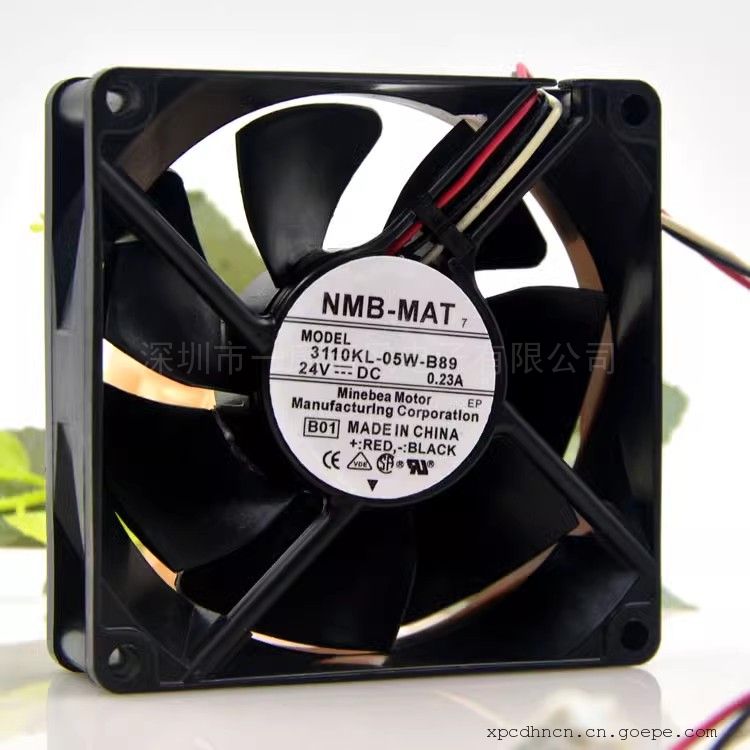 NMB原装 8025 8cm 24V 0.23A耐用滚珠变频器风扇3110KL-05W-B89