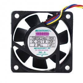 MECHATRONICSF6025E24B2 6CM 24V 0.125A 3線雙滾珠變頻器風(fēng)扇