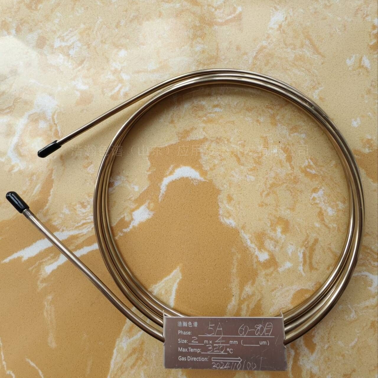 浩瀚5A填充柱应用在福立GC9790上测定煤气组分2m*4mm