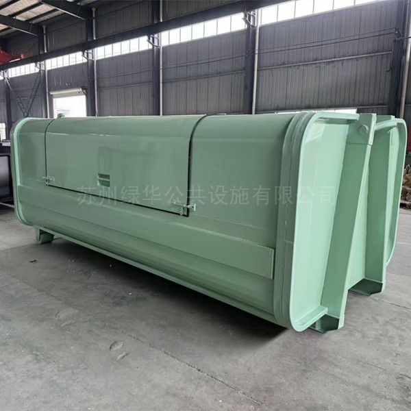 上 海 宝山 区环卫站配套建筑垃圾清运箱 定制建筑垃圾密封箱LJX06