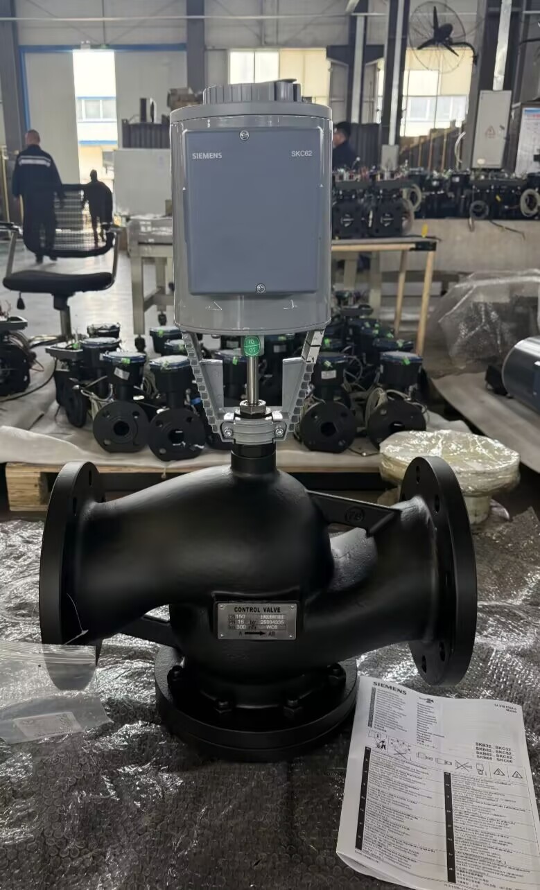 西门子连接电动铸钢温控阀 电动调节蒸汽阀 配套SKC62VVG45.150
