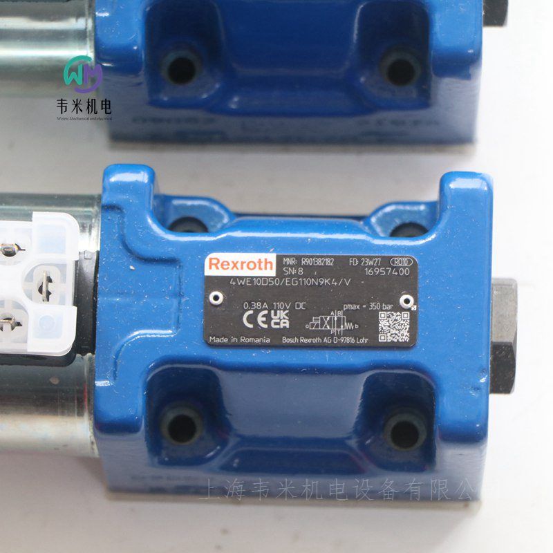 力士乐电磁阀R901382182 4WE10D50/EG110N9K4/V
