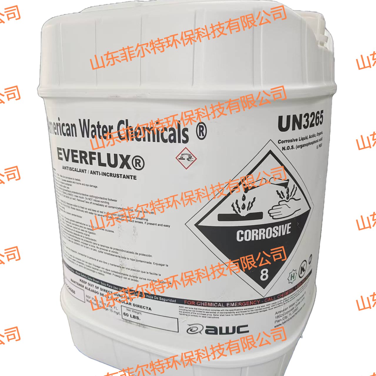 美国水化学AWC反渗透阻垢剂11倍浓缩液everflux