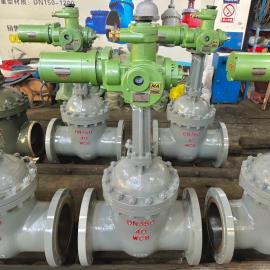 礦用隔爆型電動(dòng)閘閥 4-20mA信號(hào)調(diào)節(jié)MKZ941H-40C-DN100凱司特