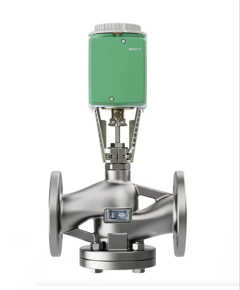 百通VVC43.65不锈钢304两通、三通调节阀+HEA212液压执行器