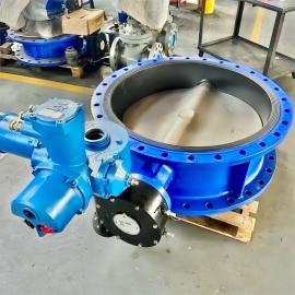 礦用隔爆型瓦斯管道電動法蘭蝶閥WSD94F-10Q-DN450凱司特