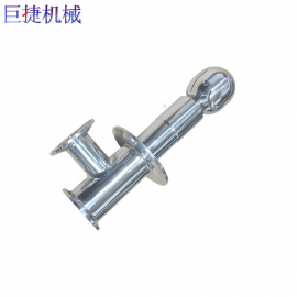 DN25快裝式旋轉(zhuǎn)噴淋球衛(wèi)生級(jí)不銹鋼清洗噴頭雙卡盤旋轉(zhuǎn)清洗球
